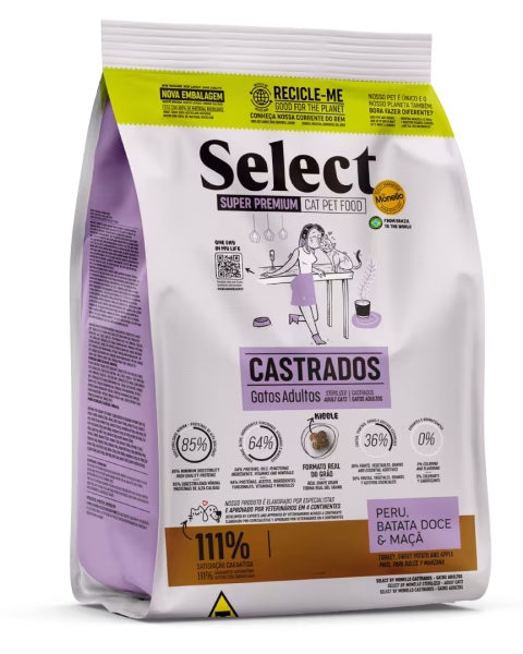 Select By Monello Gatos Castrados Pavo 7 Kg